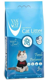 Vancat Fresh Kokulu Topaklanan İnce Taneli Bentonit Kedi Kumu 5 kg