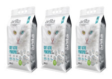 Arlita Fresh Kokulu Topaklanan İnce Taneli Aktif Karbonlu Bentonit Kedi Kumu 3x10 lt