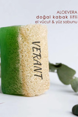 Verant Doğal Kabak Lifli Aloe Vera-Kabak Lifli Katı Sabun 130 gr