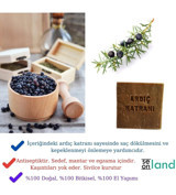 Seonland Doğal El Yapımı Ardıç Katranı-Kükürtlü Katı Sabun 2x160 gr