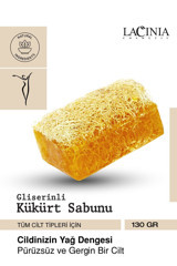 Lacinia Doğal Kabak Lifli Kabak Lifli-Kükürtlü Katı Sabun 130 gr