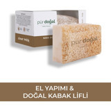 Pür Doğal Doğal Kabak Lifli Kabak Lifli-Keçi Sütlü Katı Sabun 130 gr