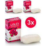 Lole'S Premium Bitkisel Gül Katı Sabun 3x100 gr