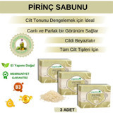 Organicsun Beyazlatıcı Etkili Pirinç Katı Sabun 3x140 gr