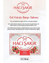 Hacı Şakir Gül Katı Sabun 4x150 gr