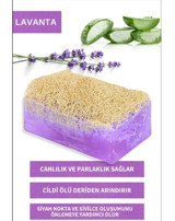 Eminak Doğal Kabak Lifli Kabak Lifli-Lavanta Katı Sabun 130 gr
