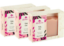 The Soap Factory Doğal Kil-Pembe Kil Katı Sabun 3x100 gr