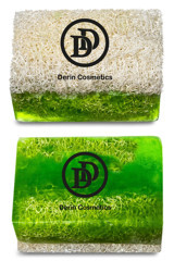 Derin Cosmetics Doğal Kabak Lifli Aloe Vera-Kabak Lifli Katı Sabun 135 gr