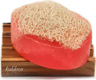 Kaldeon Doğal El Yapımı Frambuaz-Kabak Lifli Katı Sabun 120 gr