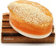 Kaldeon Doğal El Yapımı Bal-Eşek Sütü-Kabak Lifli Katı Sabun 120 gr