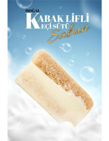 Mavessa Doğal Kabak Lifli Kabak Lifli-Keçi Sütlü Katı Sabun 120 gr