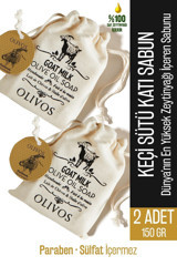 Olivos Doğal Keçi Sütlü-Zeytinyağlı Katı Sabun 2x150 gr