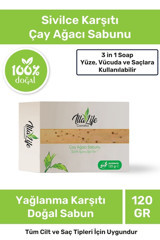 İlla Life Akne Karşıtı Çay Ağacı Yağı Katı Sabun 120 gr