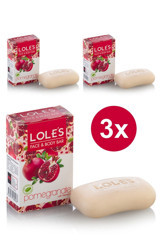 Lole'S Nar Katı Sabun 3x100 gr