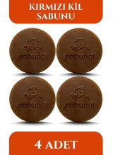 Sabunal Doğal Kil Katı Sabun 4x100 gr