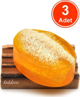 Kaldeon Doğal El Yapımı Kabak Lifli-Kükürtlü Katı Sabun 3x120 gr