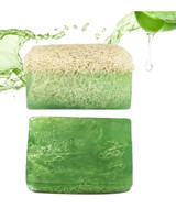 Modares Store Doğal Kabak Lifli Aloe Vera-Kabak Lifli Katı Sabun 130 gr