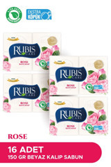 Rubis Doğal Gül Katı Sabun 16x150 gr