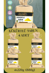 Akiksir Kükürtlü Katı Sabun 4x220 gr
