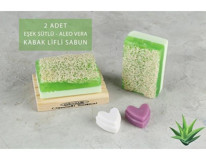 Aktürk Osmanli Katı Sabuni Aloe Veralı Kabak Lifli Katı Sabun 2x240 gr