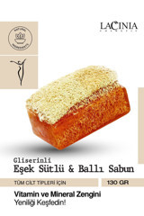 Lacinia Doğal Kabak Lifli Ballı-Kabak Lifli Katı Sabun 130 gr