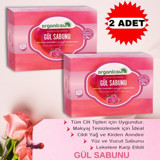 Organicsun Doğal Gül Katı Sabun 2x140 gr