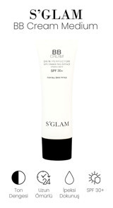 S'glam Skin Perfector Medium Tüm Ciltler İçin BB Krem Orta Ton