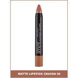 Lollis Crayon No:005 Kalın Mat Dudak Kalemi Kahverengi