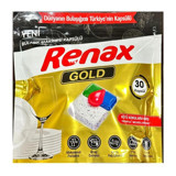 Renax Gold Tablet Bulaşık Makinesi Deterjanı 30 Adet