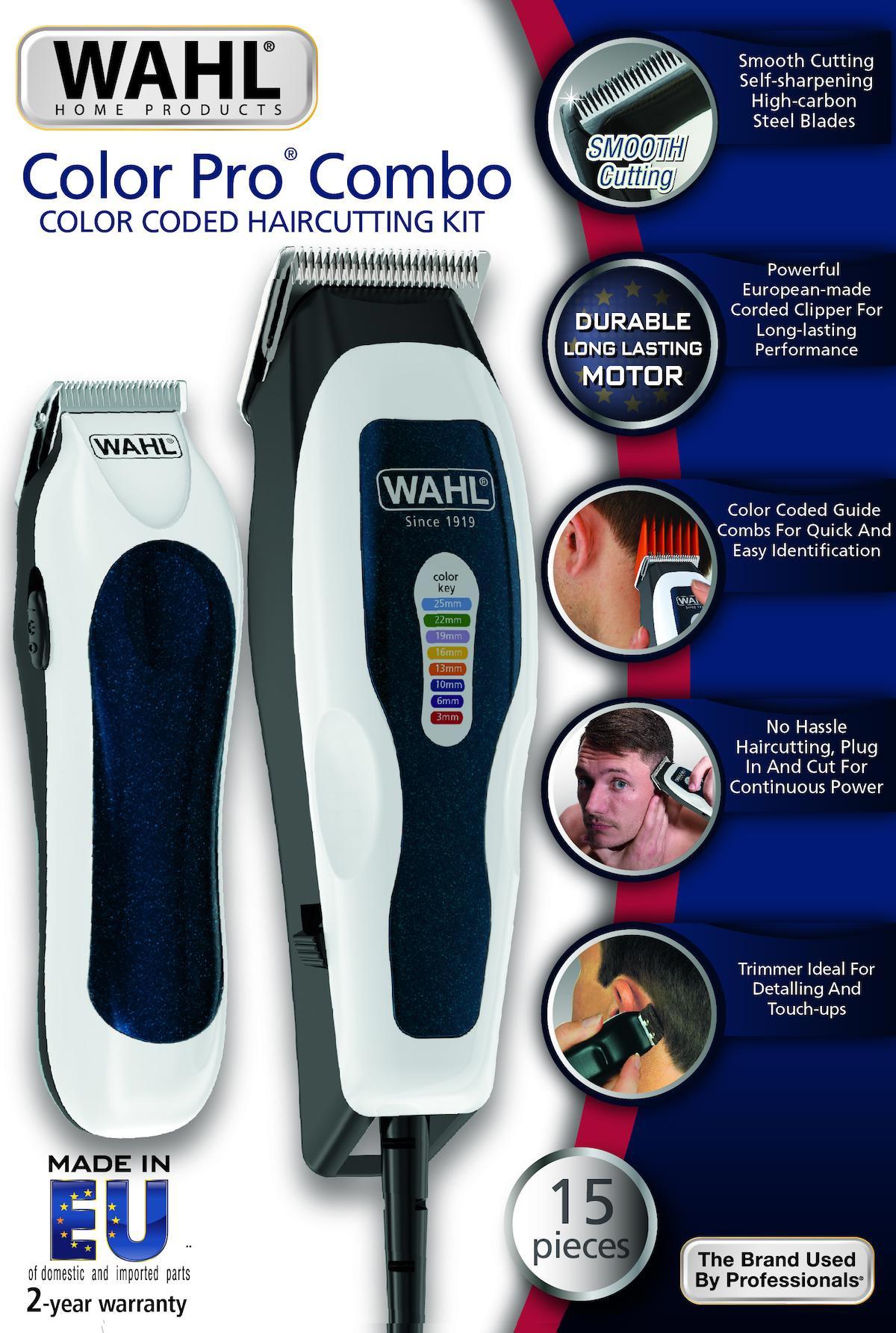 Wahl 1395-0465 Color Pro Combo Saç Tek Başlıklı Çok Amaçlı Kuru Tıraş Makinesi
