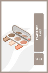 Farmasi Peach Bite Toz Simli Mat Far Paleti