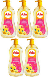 Dalin Bebek Şampuanı 700ML Kolay Tarama Badem Özlü Pompalı (5 Li Set)
