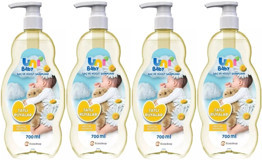 Uni Baby Bebek Şampuanı 700ML Tatlı Rüyalar (Pompalı) (4 Lü Set)