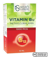 Nature's Supreme Vitamin B12 Methylcobalamin Sıvı Yetişkin Vitamin 10 ml