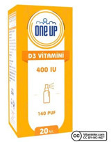 One Up D3 Aromasız Sıvı Yetişkin Vitamin 20 ml