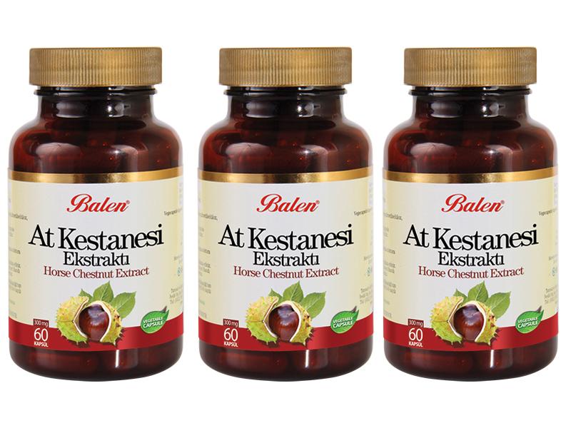Balen At Kestanesi Yetişkin Vitamin 3x60 Adet Kapsül
