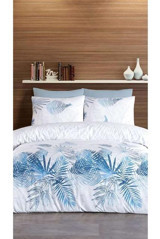Jolly Home Kumsal Pamuk-Polyester 160x220 cm Çarşaflı Çiçekli Tek Kişilik Nevresim Takımı Lacivert