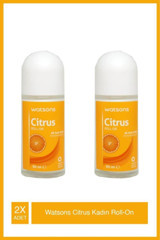 Watsons Citrus Pudrasız Ter Önleyici Antiperspirant Roll-On Kadın Deodorant 2x50 ml