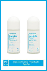 Watsons Invisible Fresh Pudrasız Antiperspirant Roll-On Kadın Deodorant 2x50 ml