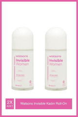 Watsons Invisible Pudrasız Ter Önleyici Antiperspirant Roll-On Kadın Deodorant 2x50 ml