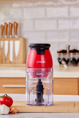 Emsan Bella Gusto 550 W 750 ml Plastik Hazneli Öğütücülü 4 Bıçaklı Doğrayıcı Kırmızı