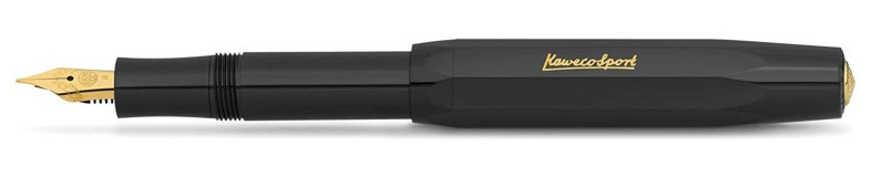 Kaweco Classic Sport Kartuşlu Metal Doldurulabilir Altın Kaplama Siyah Dolma Kalem