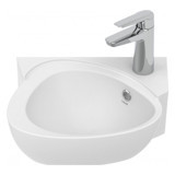 Creavit Ck035 Klasik Tekli 38 cm Seramik Seramik Dikdörtgen Lavabo Beyaz