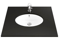 Creavit Tp214 Klasik Tekli 47 cm Seramik Tezgah Altı Dikdörtgen Lavabo Beyaz