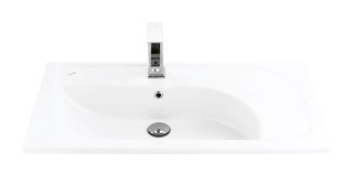 Creavit Trump Tp185 Klasik Tekli 85 cm Seramik Seramik Dikdörtgen Lavabo Beyaz