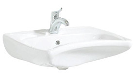 Creavit Bd060 Klasik Tekli 60 cm Seramik Seramik Dikdörtgen Lavabo Beyaz