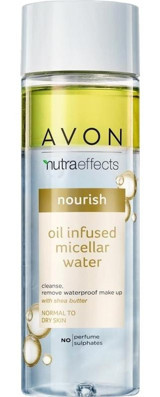 Avon Nutra Effects Normalden Kuruya Dönük Ciltler Yağ Bazlı Yüz Temizleyici Su 200 ml