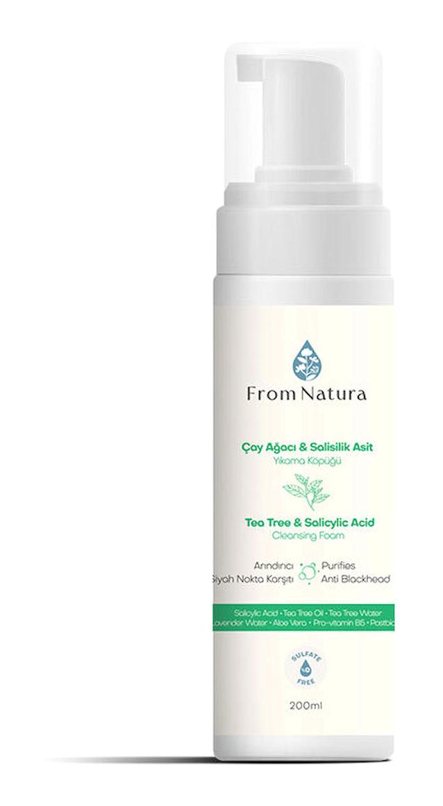 From Natura Cleaning Foam C Vitaminli Yağlı-Karma ve Düzensiz Ciltler Su Bazlı Yüz Temizleme Köpüğü 200 ml