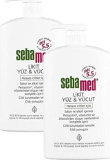 Sebamed Likit C Vitaminli Hassas Ciltler Yağ Bazlı Yüz ve Vücut Temizleyici Likit 2x1 lt