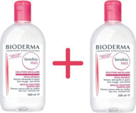 Bioderma Sensıbıo H2O C Vitaminli Hassas ve Normal Ciltler Yağ Bazlı Yüz Temizleme Suyu 2x500 ml